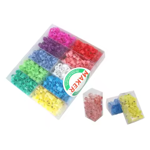 NO.00-99 Digital Bird foot ring 10 Colors Pigeon Identification foot ring M-A-K-E-R Clip Rings Pigeo