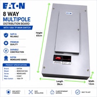 EATON 8DBSOS#100A MEMGUARD 8 WAY MULTIPOLE DISTRIBUTION BOARD WITH 100A TP MAIN SWITCH