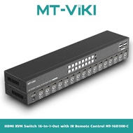 KVM HDMI Signal Switch 16 In - 1 Out, With IR Remote Control MT-VIKI MT-1601HK-C