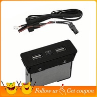 Dual USB 12V Car Charger Single Type-C Fast Charging Port 36W Three-Port Fast Charger for