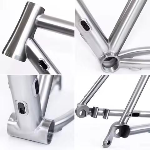 Titanium Alloy Road Gravel Bike Frame, 700C Road bike142*12 Thru Axle, Disc Brake, Flat Amount, Cust