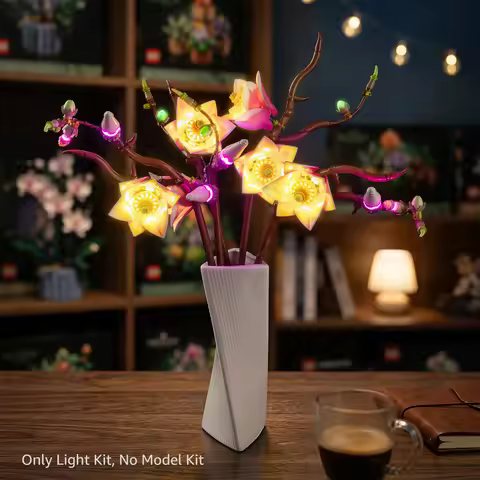 Kyglaring LED Light Kit suitable for Lego Magnolia Branches 11510 Building Blocks Not Include Lego B