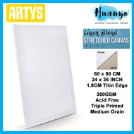 [HUANYO] Artys Artist Stretch Canvas 380gsm Cotton Linen Blend Mixed ](60X90cmX1.8CM /24x36x0.7Inch/