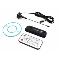 Set USB 2.0 FM DAB DVB-T RTL2832U R820T2 RTL-SDR SDR Dongle Stick Digital TV Tuner IR Remote Receive