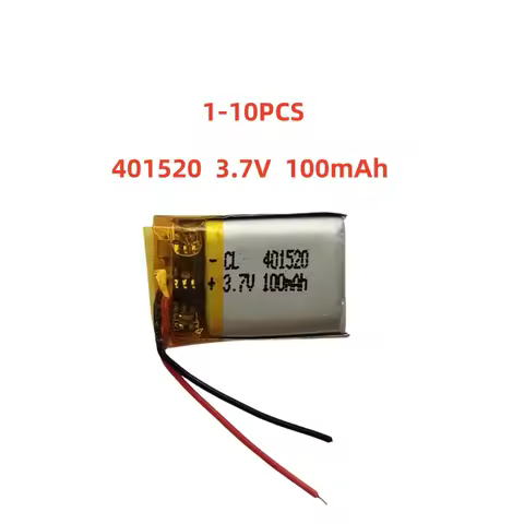 401520 3.7V 100mAh Small Size Lipo Rechargeable Battery Lithium Polymer For MP3 Bluetooth MID headse