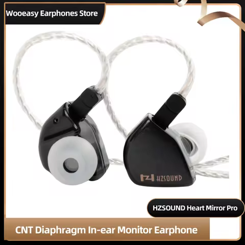 HZSOUND Heart Mirror Pro 10mm CNT Diaphragm In-ear Monitor 2Pin Connector Earphone HiFi Headphone Mu