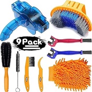 Bicycle Cleaning Tools Set (9PCS), Bike Clean Brush Kit Including Bike Chain Scrubber for Mountain,