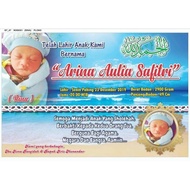 Banner nama bayi backdrop bayi