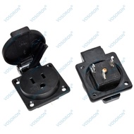 American Standard 5-15R Clamshell Waterproof Anti-dust Embedded Tripod Plug Socket 15A125V Outdoor A