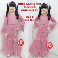 Baju Gamis Pesta Anak Perempuan Usia Size S M L Bhn Brukat Terbaru2021