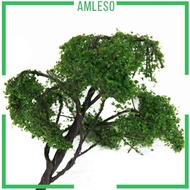 [Amleso] 4.72 Inch Scenery Landscape Model Elm Tree Green for RR Railway Park Scene