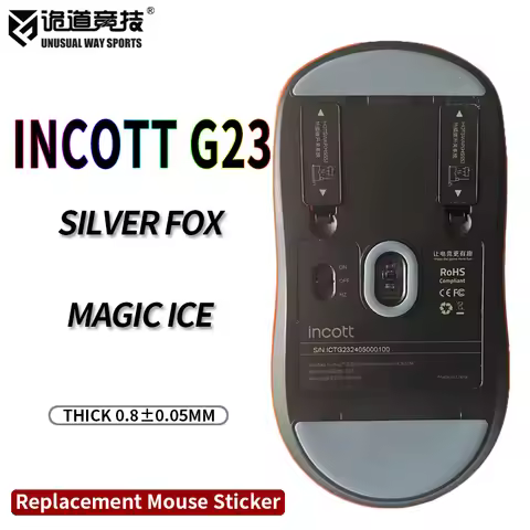 UnusualWaySports Mouse Skates Feet Incott G23 Cambered Surface PTFE Anti Collapse Multilayer Magic I