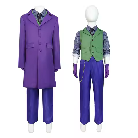 Joker children's cosplay costume Halloween costume children's clown cosplay costume
