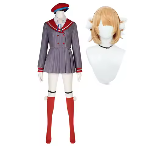 Woman VTuber Virtual YouTuber Shigure Ui Cosplay JK School Uniform Costume or wig