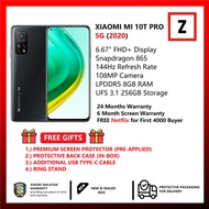 [MY Set] Xiaomi Mi 10T Pro Smartphone (2020) [5G / Snapdragon 865 / 8GB RAM / 256GB Storage / 144Hz Refresh Rate / 108MP