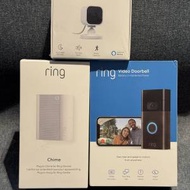 全新 Amazon Ring Video Doorbell + Chime + Blink Mini Camera