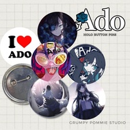 Ado Metal Button Pin / Tin Badge / Fanmade - UNOFFICIAL - Fan Merch - Jpop Collectible