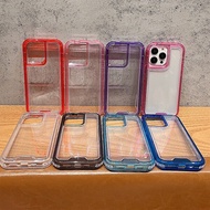 iphone case shockproof heavy duty shockproof iphone case Transparent Transparent Three-in-One tpu+pc