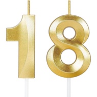 18th Birthday Candles,18th Birthday Decorations for Girls Boys,Happy Birthday Cake Topper for Men,18