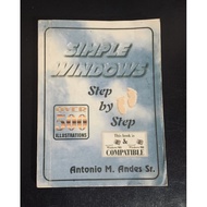 Booksale: Simple Windows Step by Step by Antonio M. Andes Sr.