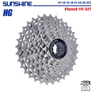 SUNSHINE Road Bike Cassette 8/9/10/11/12 Speed 23/25/28/32/34/36T k7 Cassette 8V 9V 10V 11V 12V for 