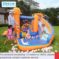 QDH/DD💝Inflatable Castle Small Trampoline Family Playground Children Indoor Inflatable House Kids Rock Climbing Slide Tr