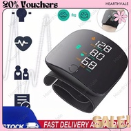 HearthVale Voice Prompt Digital Blood Pressure Monitor Wrist Style Rechargeable With Big LCD