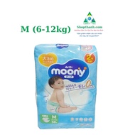 Bỉm Moony Cộng Miếng Nội Địa Nhật Dán/Quần Đủ Size Nb82/S76/M58/L58/M58Q/L50Q/Xl44Q