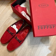 瑞奇二手精品 tods Tod’s Ferrari  樂福鞋 豆豆鞋 近全新 約us8-8.5