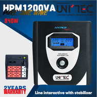 ⚡UNITEC HYPER MAX 1200VA/840W Pure Sine Wave UPS ประกัน 2 ปี สำหรับคอมพิวเตอร์และอุปกรณ์อิเล็กทรอนิก