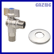 GAZNG Full Open Water Heater Large Diameter Flow Gas Triangle Valve Copper Ball Core Cold And Hot Water Angle Valve XVRER