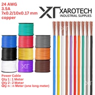 Wire 1 to 100 Meter 7/0.2mm 24AWG 3.5A 100% Copper Multi-Strand Stranded Hook Hookup Jumper  PVC Cab