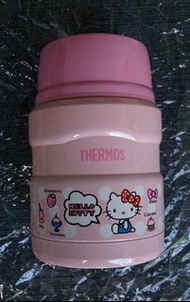 THERMOS膳魔師Hello Kitty不鏽鋼真空保溫食物燜燒罐0.47L