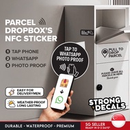 [SG Seller] Parcel Dropbox Sticker Tap To Whatsapp Photo Proof NFC Scan Delivery Locker (1pc)