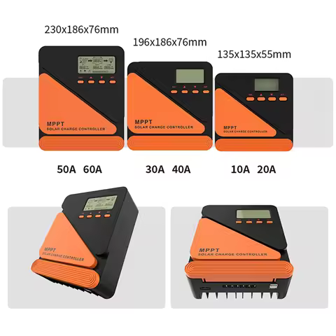 Y&H 20A 40A 60A MPPT Solar Charge Controller 12V 24V for GEL SLD FLD LI Battery Voltage Regulator MA