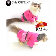 Baju raya kucing code soft pink