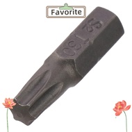 FAVORITEGOODS 1pc Screw Driver Bit, S2 Alloy Steel 1/4 Inch Hex Shank Torx Bits, 25mm Length T6-T40 