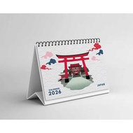 Aesthetic Desk Calendar 2026 A5 – Study & Work Desk Decoration
