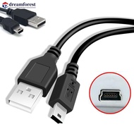 DREAMFOREST 0.8/0.5M USB Cable V3 A Male to Mini B 5 Pin T Port MiniUSB for Devices MP3 MP4 Camera M
