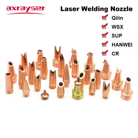 Axrayser Laser Welding Nozzle M8 M10 M11 M16 Mount Thread with Wire Feed for Qilin WSX Sup HANWEI Ha