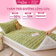 Sheepskin carpet, bed carpet, super warm 3-layer one-color velvet bed carpet, all sizes, 4 colors