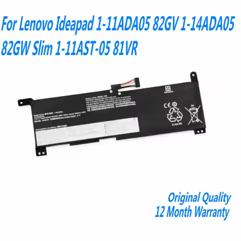 7.5V 35Wh L19L2PF0 Laptop Battery For Lenovo Ideapad 1-11ADA05 82GV 1-14ADA05 82GW Slim 1-11AST-05 8