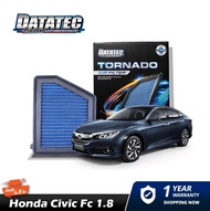 กรองอากาศ Honda Civic FC 1.8 ปี2016 DATATEC TORNADO AIR FILTER