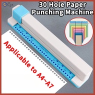 30 Hole Paper Punching Machine Paper Puncher DIY A4 Punching Machine Office Supplies School Statione