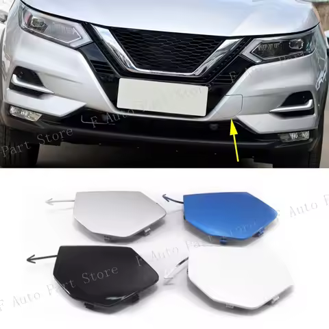 For Nissan Qashqai J11 2019 2020 2021 Car Front Bumper Tow Hook Cover Lid Towing Trailer Hauling Eye