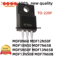 5PCS 100% new MDF12N50F MDF8N60/7N65B/5N50F TO220F MDF7N60B/13N65B/13N50B/18N50 TO-220F MOSFET tube
