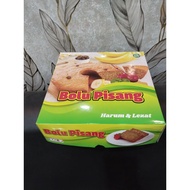 Banana sponge cake box size 21.5x21.5x6.5 contains 50 pcs