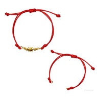Crazy 2Pcs Wax Rope Bracelet with Open Buckles for Women Girls Friendship Jewelry