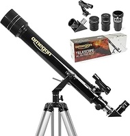 Omegon Telescope AC 70/700 AZ-2 | Achromatic Refractor | Lightweight & Versatile | Ideal Beginner Te