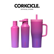 Corkcicle 22 oz (650 ml) Cruiser Tumbler | Hydrangea Pink Keeps Cold 20hrs Portable Glass Water Bott